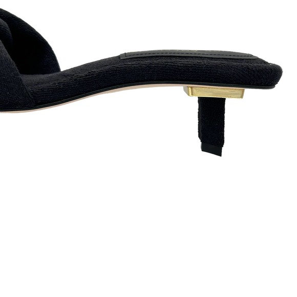 Good American Terry Kickstand Slides in a Size 9 Black New In Box - Picture 6 of 11